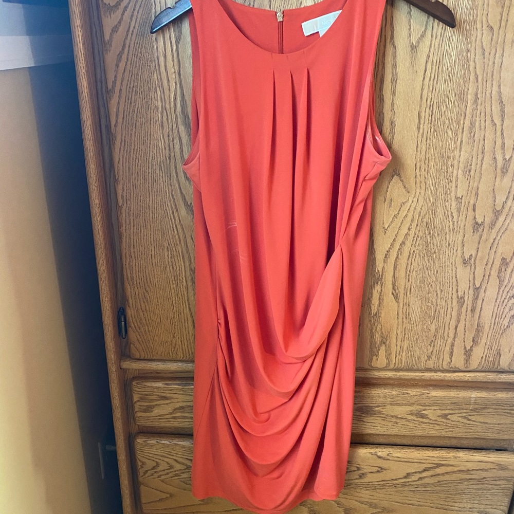 Michael Kors Large Sleeveless Orange Dress